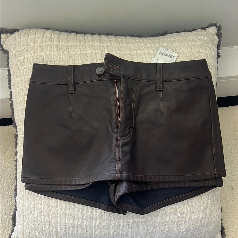 We The Free High Waist Brown Skort
